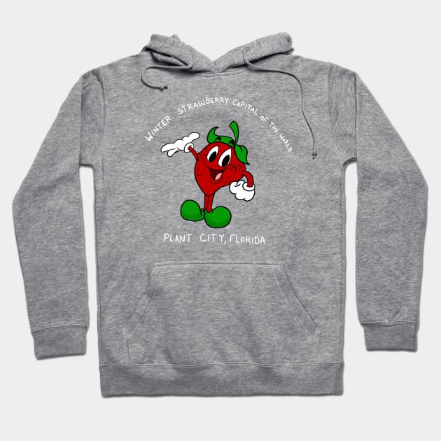 Winter strawberries Hoodie by oria